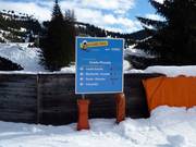 Signposting in the Folgaria-Fiorentini ski area