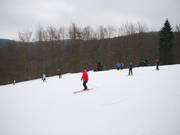 Well-groomed slopes allow for relaxed carving.
