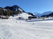Very spacious area of easy slopes and practice areas around the Egghof Sun Jet in Berwang