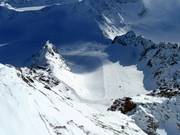 View from Hinterer Brunnenkogel over the Mittelberg run