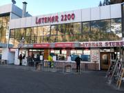 Well-maintained ticket area in Predazzo