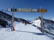 Start of the Valtournenche ski area