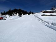 Conveyor belt and practice slope at Trübsee
