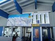 Detailed information board with up-to-date operating status information