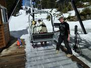 The staff always assists when boarding