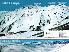 Trail map Arpa Snowcats – Los Andes
