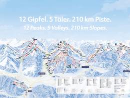 Trail map Snow Space Salzburg – Flachau/Wagrain/St. Johann-Alpendorf