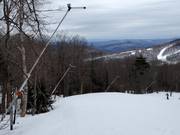 Snowmaking with snow lances in the Killington ski area