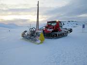 Snow groomer in the Bláfjöll ski resort