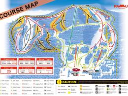Trail map Kamui Ski Links