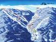 Trail map of the ski resort Bílá