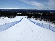 Speed skiing on the Sydbacken descent