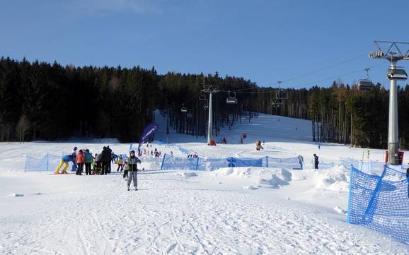 Skiing near Orlické Záhoří