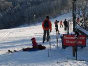 Meeting point at the conveyor belt
