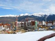 Construction site Olympic Village – more hotels are being built here