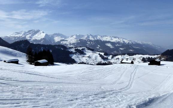 Prättigau: size of the ski resorts – Size Grüsch Danusa