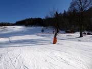 View of the slopes at the Obersalzberg ski area