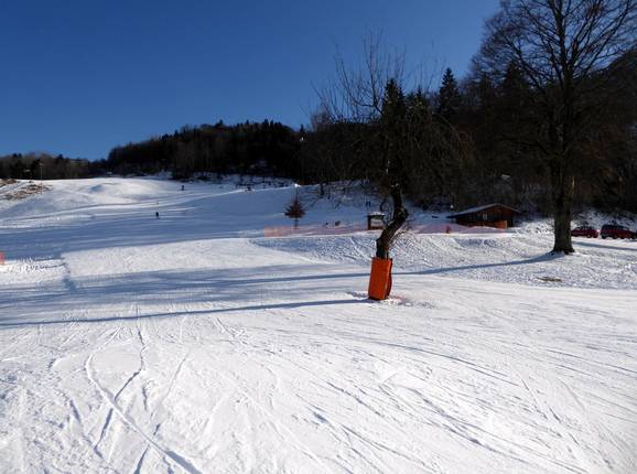 View of the slopes at the Obersalzberg ski area