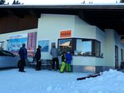 Well-maintained ticket area