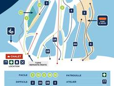 Trail map Mont Bellevue
