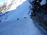 Ski route Fernau to the valley station