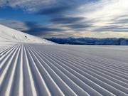 Excellent slope grooming in the Schwemmalm ski area