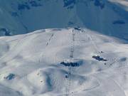 View of the slopes at Savoleyres