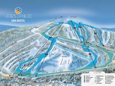 Trail map China Peak