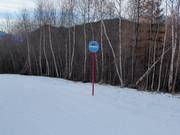 Slope signage in Aprica