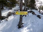 Slope signage at Feuerkogel