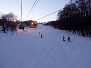 Night skiing