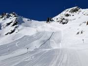 Smuggler slope at the Weißseejochbahn