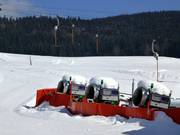 Snow cannons at the Wasen lift