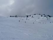 Beginner area at the four-seater chairlift Ecole