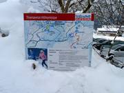The cross-country trail map at the Thiersee-Mitterland ski resort 