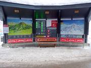 Detailed information board at the valley station