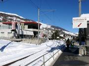 Level access from Scuol train station to the valley station of the gondola lift