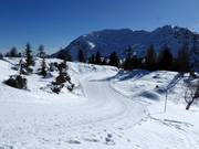 Giorgio Morassi cross-country trail at the mountain station of the Giro d'Italia chairlift