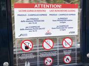 Information about the connection in the gondola lift