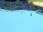 Snow lances in the valley area