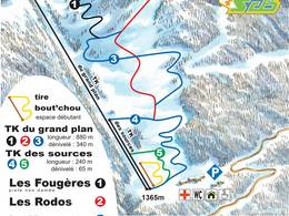 Trail map Le Grand Plan – Col du Barioz