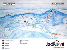 Trail map Jedlová