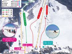 Trail map Mont Deus Hidakuraiyama Snow Park