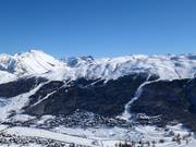 View of the slopes of Mottolino