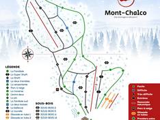 Trail map Mont Chalco