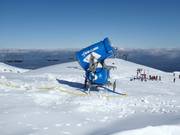 Powerful snow cannons in the ski resort of Tūroa