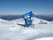 High-performance snow cannon in the Tūroa ski area