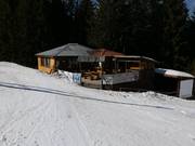 Ski hut at the mountain station