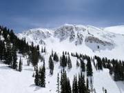 Slope at the Collins chairlift in front of Mt. Baldy