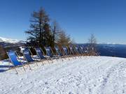 Deck chairs on the Kruckenspitz